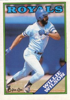 1988 O-Pee-Chee Baseball Cards 222     Willie Wilson